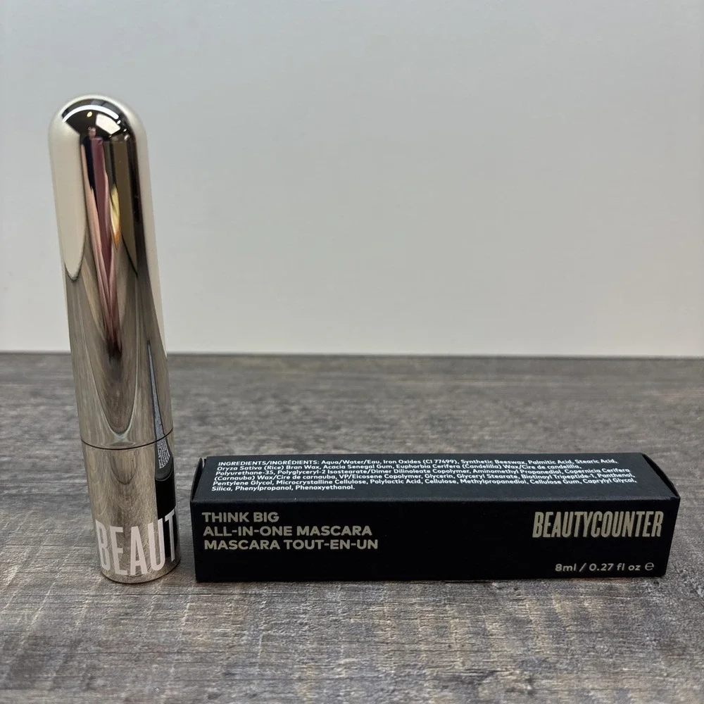 Beautycounter Think Big All-In-One Mascara Better Black 0.27 Fl Oz NEW In Box